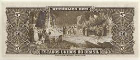 Brasilien / Brazil P.158c 5 Cruzeiros (1953-59) (1) 