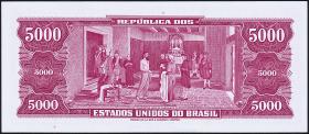 Brasilien / Brazil P.182b 5.000 Cruzeiros (1964) (1) 