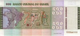 Brasilien / Brazil P.196Ab 500 Cruzeiros 1972 (1980) "Unabhängigkeit" (1) 