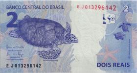 Brasilien / Brazil P.252d 2 Reais 2010 (2018) (1) 