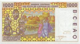 West-Afr.Staaten/West African States P.311Ck 1000 Francs 2000 (1) 