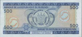 Burundi P.30a 500 Francs 1981 (1) 