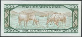 Burundi P.31d 1000 Francs 1.10.1991 (1) 