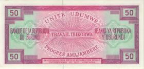 Burundi P.22b 50 Francs 1973 (1) 