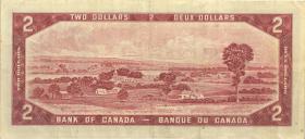 Canada P.076b 2 Dollars 1954 (1961-72) (3) 