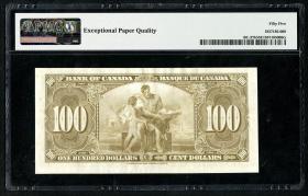 Canada P.064b 100 Dollars 1937 (1/1-) 