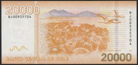 Chile P.165a 20000 Pesos 2009  (1) 
