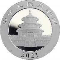 China 10 Yuan 2021 Silber-Panda 