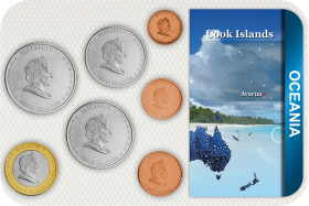 Kursmünzensatz Cook Inseln 