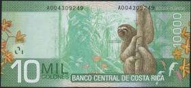 Costa Rica P.277 10000 Colones 2009 (1) 