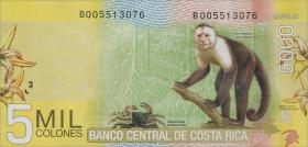 Costa Rica P.276b 5000 Colones 9.9.2012 (1) 