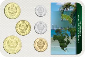 Kursmünzensatz Costa Rica / Coin Set Costa Rica 