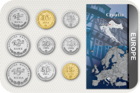 Kursmünzensatz Kroatien / Coin Set Kroatia 
