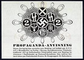 Dänemark / Denmark 2 Kroner 1942 Propagandaschein (1) 