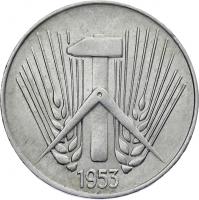 DDR 10 Pfennig (Alu) RS Hammer&Zirkel f.stgl 