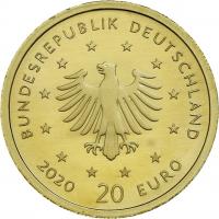 Deutschland 20 Euro 2020 Weißstorch (Gold) 