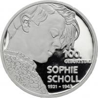 Deutschland 20 Euro 2021 Sophie Scholl PP 