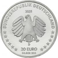 Deutschland 20 Euro 2021 Sophie Scholl prfr 