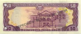 Dom. Republik/Dominican Republic P.155s2 50 Pesos Oro 1998 SPECIMEN (1) 