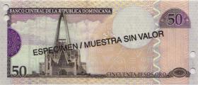 Dom. Republik/Dominican Republic P.170s3 50 Pesos Oro 2003 SPECIMEN (1) 