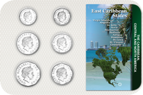 Kursmünzensatz Ost Karibik 