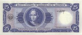 El Salvador P.142a 25 Colones 1996 (1) 
