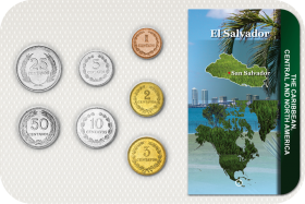 Kursmünzensatz El Salvador / Coin Set El Salvador 