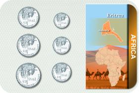 Kursmünzensatz Eritrea 