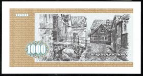 Färöer Inseln / Faeroe Is. P.23d 1.000 Kronen 1989 (1) 