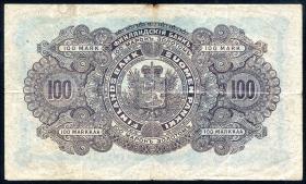 Finnland / Finland P.007c 100 Markkaa 1898 (3-) 