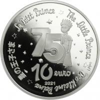 Frankreich 10 Euro 2021 75 Jahre "Der kleine Prinz" Mond 