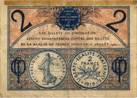 Frankreich / France 2 Francs 1919 (4) 