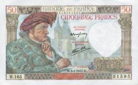 Frankreich / France P.093 50 Francs 1942 (2) 