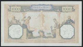 Frankreich / France P.090c 1000 Francs 1940 (2/1) 