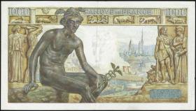 Frankreich / France P.102 1000 Francs 1942-44 (2) 