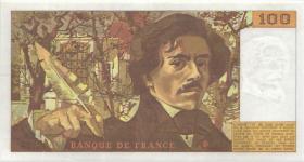 Frankreich / France P.154d 100 Francs 1988 (1/1-) 