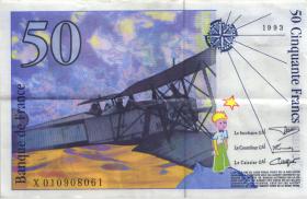 Frankreich / France P.157b 50 Francs 1993 Saint-Exupery (3) 
