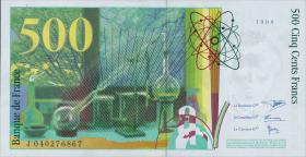 Frankreich / France P.160c 500 Francs 1998 (1) 