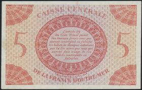 Fra.-Äquatorialafrika/F.Equatorial Africa P.15c 5 Francs L. 1944 (2) 