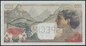 Fra.-Äquatorialafrika/F.Equatorial Africa P.24s 100 Francs (1947) Specimen (1/1-) 