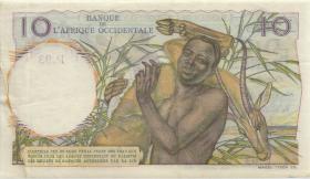 Franz. Westafrika / French West Africa P.37 10 Francs 1952 (2) 