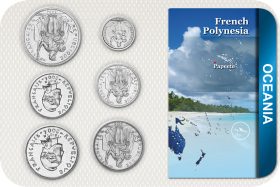 Kursmünzensatz Französisch-Polynesien / Coin Set French Polynesia 