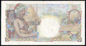 Frz.-Äquatorialafrika / F.Equatorial Africa P.23 50 Francs (1947) (3+) 
