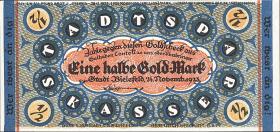 Bielefeld GP.51P 1/2 Goldmark  = 5/42 1923 Dollar 1923 Papier (1) 