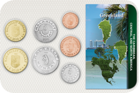 Kursmünzensatz Grönland / Coin Set Greenland 