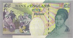 Großbritannien / Great Britain P.391a 5 Pounds 2002 HA  (abwaschbar) (1) 