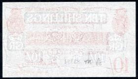 Großbritannien / Great Britain P.348 10 Shillings (1915) Bradbury Treasury Note (2) 