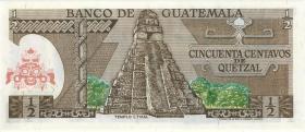 Guatemala P.058c 1/2 Quetzal 7.1.1981 (1) 