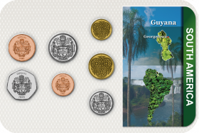 Kursmünzensatz Guyana 