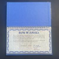 Jamaika / Jamaica P.059-062 1 - 10 Dollars 1976 im Folder (1) 